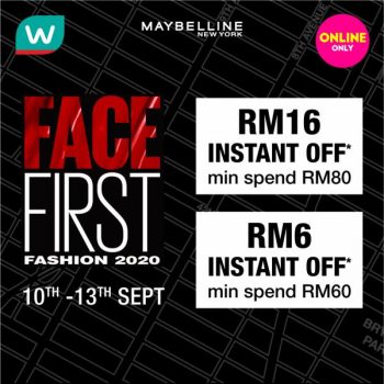 Watsons-Maybelline-Face-First-Online-Promotion-3-350x350 - Beauty & Health Cosmetics Johor Kedah Kelantan Kuala Lumpur Melaka Negeri Sembilan Online Store Pahang Penang Perak Perlis Personal Care Promotions & Freebies Putrajaya Sabah Sarawak Selangor Terengganu 
