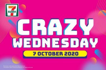 7-Eleven-Crazy-Wednesday-Promotion-350x231 - Johor Kedah Kelantan Kuala Lumpur Melaka Negeri Sembilan Pahang Penang Perak Perlis Promotions & Freebies Putrajaya Sabah Sarawak Selangor Supermarket & Hypermarket Terengganu 