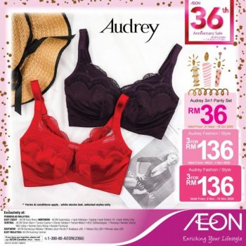 AEON-36th-Anniversary-Ladies-Lingerie-Sale-1-350x350 - Fashion Lifestyle & Department Store Johor Kedah Kelantan Kuala Lumpur Lingerie Malaysia Sales Melaka Negeri Sembilan Pahang Penang Perak Perlis Putrajaya Sabah Sarawak Selangor Terengganu 