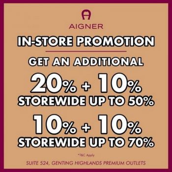 Aigner-In-Store-Sale-at-Genting-Highlands-Premium-Outlets-350x350 - Fashion Accessories Fashion Lifestyle & Department Store Malaysia Sales Pahang 