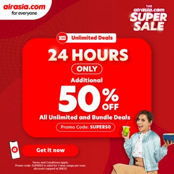 Airasia-50-Unlimited-Bundle-Deals-350x350 - Johor Kedah Kelantan Kuala Lumpur Melaka Negeri Sembilan Online Store Others Pahang Penang Perak Perlis Promotions & Freebies Putrajaya Sabah Sarawak Selangor Terengganu 