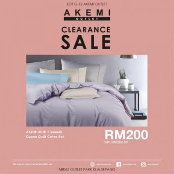 Akemi-Outlet-October-Clearance-Sale-at-Mitsui-Outlet-Park-2-350x350 - Beddings Home & Garden & Tools Selangor Warehouse Sale & Clearance in Malaysia 