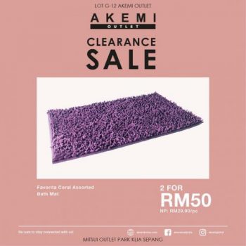 Akemi-Outlet-October-Clearance-Sale-at-Mitsui-Outlet-Park-3-350x350 - Beddings Home & Garden & Tools Selangor Warehouse Sale & Clearance in Malaysia 