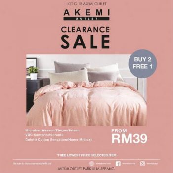 Akemi-Outlet-October-Clearance-Sale-at-Mitsui-Outlet-Park-350x350 - Beddings Home & Garden & Tools Selangor Warehouse Sale & Clearance in Malaysia 