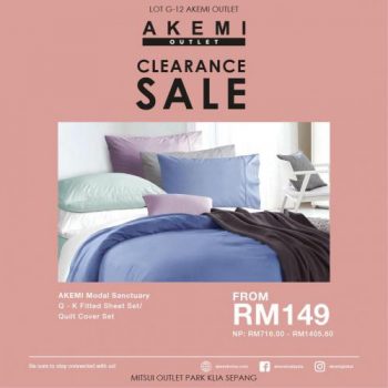 Akemi-Outlet-October-Clearance-Sale-at-Mitsui-Outlet-Park-5-350x350 - Beddings Home & Garden & Tools Selangor Warehouse Sale & Clearance in Malaysia 