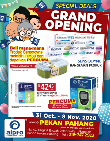 Alpro-Pharmacy-Grand-Opening-Celebration-at-Pekan-Pahang-1-350x450 - Beauty & Health Health Supplements Pahang Personal Care Promotions & Freebies 