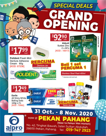 Alpro-Pharmacy-Grand-Opening-Celebration-at-Pekan-Pahang-2-350x450 - Beauty & Health Health Supplements Pahang Personal Care Promotions & Freebies 