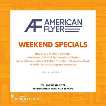 American-Flyer-Delsey-October-Weekend-Sale-at-Mitsui-Outlet-Park-350x350 - Luggage Malaysia Sales Selangor Sports,Leisure & Travel 