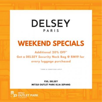 American-Flyer-amp-Delsey-October-Weekend-Sale-at-Mitsui-Outlet-Park-1-350x350 - Luggage Malaysia Sales Selangor Sports,Leisure & Travel 