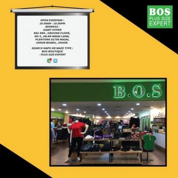 BOS-Special-Sale-at-Giant-Hyper-Plentong-350x350 - Apparels Fashion Accessories Fashion Lifestyle & Department Store Johor Malaysia Sales 