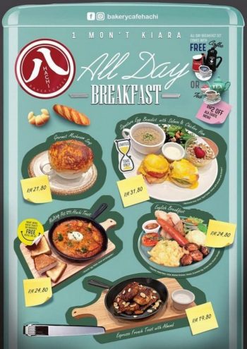 Bakery-Cafe-HACHI-All-Day-Breakfast-Promo-350x495 - Beverages Food , Restaurant & Pub Kuala Lumpur Promotions & Freebies Selangor 