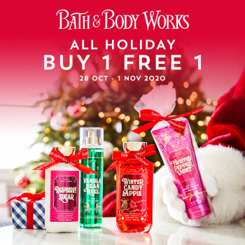 Bath-Body-Works-Holiday-Buy-1-Free-1-Promo-350x350 - Beauty & Health Fragrances Johor Kedah Kelantan Kuala Lumpur Melaka Negeri Sembilan Pahang Penang Perak Perlis Personal Care Promotions & Freebies Putrajaya Sabah Sarawak Selangor Terengganu 