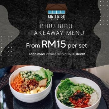 Biru-Biru-Cafe-Bar-Takeaway-Delivery-Promo-350x350 - Beverages Food , Restaurant & Pub Promotions & Freebies Sabah 