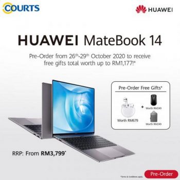 COURTS-Huawei-MateBook-14-Pre-Order-Promotion-350x350 - Electronics & Computers IT Gadgets Accessories Johor Kedah Kelantan Kuala Lumpur Laptop Melaka Negeri Sembilan Online Store Pahang Penang Perak Perlis Promotions & Freebies Putrajaya Sabah Sarawak Selangor Terengganu 