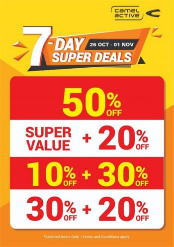 Camel-Active-7-Days-Super-Deals-350x496 - Apparels Fashion Accessories Fashion Lifestyle & Department Store Johor Kedah Kelantan Kuala Lumpur Melaka Negeri Sembilan Pahang Penang Perak Perlis Promotions & Freebies Putrajaya Sabah Sarawak Selangor Terengganu 