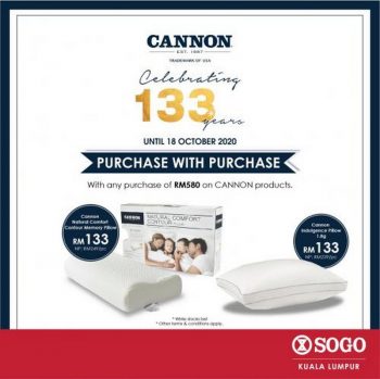 Cannon-133-Years-Sale-at-SOGO-350x349 - Beddings Home & Garden & Tools Kuala Lumpur Malaysia Sales Selangor 
