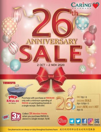 Caring-Pharmacy-26th-Anniversary-Sale-Promotion-Catalogue-350x458 - Beauty & Health Health Supplements Johor Kedah Kelantan Kuala Lumpur Melaka Negeri Sembilan Pahang Penang Perak Perlis Personal Care Promotions & Freebies Putrajaya Sabah Sarawak Selangor Terengganu 