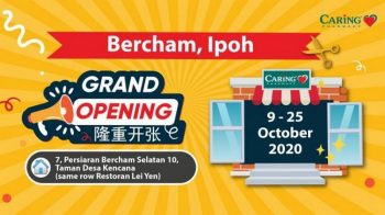 Caring-Pharmacy-Opening-Promotion-at-Bercham-Ipoh-350x196 - Beauty & Health Health Supplements Perak Personal Care Promotions & Freebies 