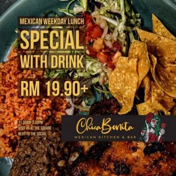Chica-Bonita-Mexican-Weekday-Lunch-Promo-at-Publika-350x350 - Beverages Food , Restaurant & Pub Kuala Lumpur Promotions & Freebies Selangor 