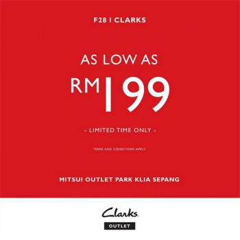 Clarks-Special-Deals-at-Mitsui-Outlet-Park-KLIA-Sepang-350x350 - Fashion Accessories Fashion Lifestyle & Department Store Footwear Promotions & Freebies Selangor 