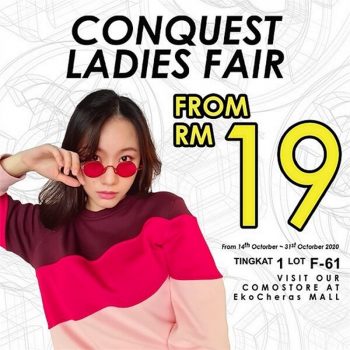 Como-Store-Conquest-Ladies-Fair-at-EkoCheras-Mall-350x350 - Events & Fairs Fashion Accessories Fashion Lifestyle & Department Store Footwear Kuala Lumpur Selangor 