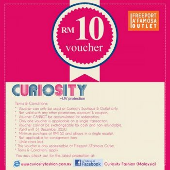 Curiosity-RM10-Voucher-Promo-at-Freeport-AFamosa-Outlet-350x350 - Melaka Others Promotions & Freebies 