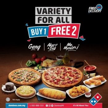 Dominos-Buy-1-Free-2-Promo-350x350 - Beverages Food , Restaurant & Pub Johor Kedah Kelantan Kuala Lumpur Melaka Negeri Sembilan Online Store Pahang Penang Perak Perlis Promotions & Freebies Putrajaya Sabah Sarawak Selangor Terengganu 