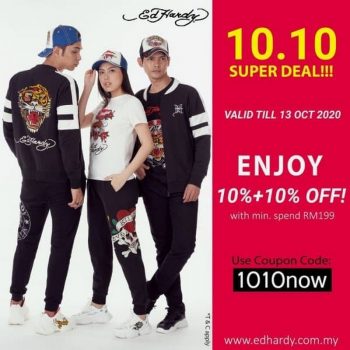 Ed-Hardy-10.10-Super-Deal-350x350 - Apparels Fashion Accessories Fashion Lifestyle & Department Store Johor Kedah Kelantan Kuala Lumpur Melaka Negeri Sembilan Online Store Pahang Penang Perak Perlis Promotions & Freebies Putrajaya Sabah Sarawak Selangor Terengganu 