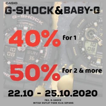 G-Shock-October-Sale-at-Mitsui-Outlet-Park-350x350 - Fashion Lifestyle & Department Store Malaysia Sales Selangor Watches 