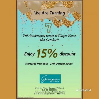 GINGER-7th-Anniversary-Special-Sale-350x350 - Home & Garden & Tools Home Decor Kuala Lumpur Malaysia Sales Selangor 