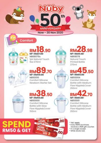 Gama-Nuby-50th-Anniversary-Promotion-1-350x495 - Baby & Kids & Parenting Babycare Penang Promotions & Freebies Supermarket & Hypermarket 