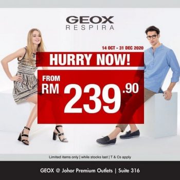 Geox-Special-Sale-at-Johor-Premium-Outlets-350x350 - Apparels Fashion Accessories Fashion Lifestyle & Department Store Johor Malaysia Sales 