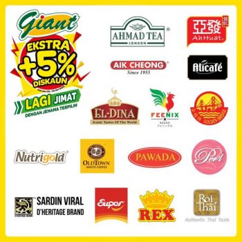 Giant-Extra-5-OFF-Discount-Promotion-2-350x350 - Johor Kedah Kelantan Kuala Lumpur Melaka Negeri Sembilan Pahang Penang Perak Perlis Promotions & Freebies Putrajaya Sabah Sarawak Selangor Supermarket & Hypermarket Terengganu 