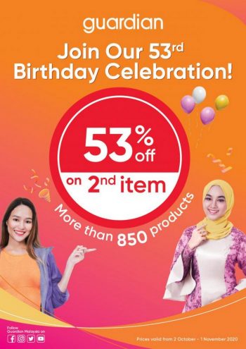 Guardian-53rd-Anniversary-Promotion-Catalogue-350x495 - Beauty & Health Health Supplements Johor Kedah Kelantan Kuala Lumpur Melaka Negeri Sembilan Online Store Pahang Penang Perak Perlis Personal Care Promotions & Freebies Putrajaya Sabah Sarawak Selangor Terengganu 