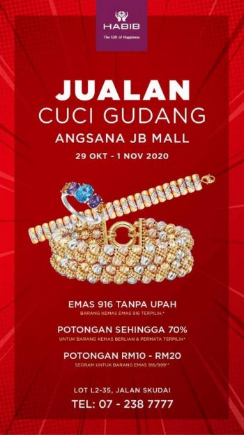 HABIB-Warehouse-Clearance-Sale-at-Angsana-JB-Mall-350x623 - Gifts , Souvenir & Jewellery Jewels Johor Warehouse Sale & Clearance in Malaysia 