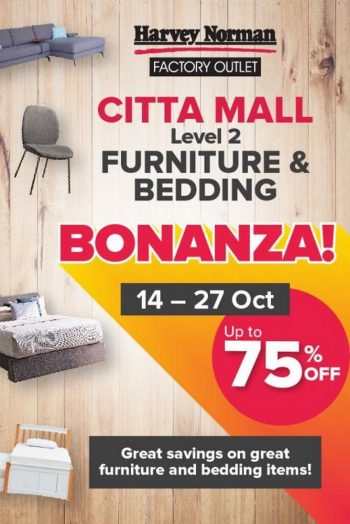 Harvey-Norman-Furniture-Bedding-Bonanza-Sale-at-Citta-Mall-350x524 - Beddings Furniture Home & Garden & Tools Home Decor Selangor Warehouse Sale & Clearance in Malaysia 