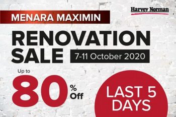 Harvey-Norman-Renovation-Sale-at-Menara-Maximin-350x232 - Electronics & Computers Furniture Home & Garden & Tools Home Appliances Home Decor IT Gadgets Accessories Kitchen Appliances Selangor Warehouse Sale & Clearance in Malaysia 
