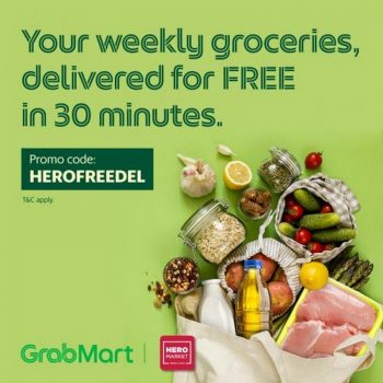 HeroMarket-Free-Delivery-Promotion-on-GrabMart-350x350 - Johor Kedah Kelantan Kuala Lumpur Melaka Negeri Sembilan Online Store Pahang Penang Perak Perlis Promotions & Freebies Putrajaya Sabah Sarawak Selangor Supermarket & Hypermarket Terengganu 