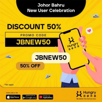 Hungry-Johor-Bahru-New-User-Celebration-Promotion-350x350 - Beverages Food , Restaurant & Pub Johor Kedah Kelantan Kuala Lumpur Melaka Negeri Sembilan Online Store Pahang Penang Perak Perlis Promotions & Freebies Putrajaya Sabah Sarawak Selangor Terengganu 