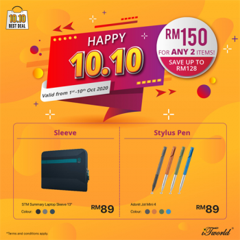 IT-World-10.10-Great-Deals-2-350x350 - Computer Accessories Electronics & Computers IT Gadgets Accessories Johor Kedah Kelantan Kuala Lumpur Melaka Negeri Sembilan Online Store Pahang Penang Perak Perlis Promotions & Freebies Putrajaya Sabah Sarawak Selangor Terengganu 