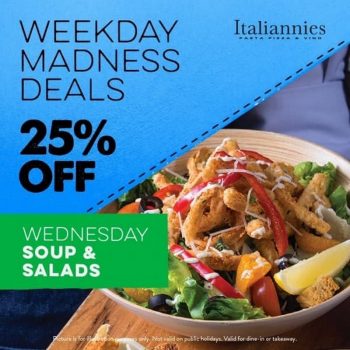 Italiannies-Weekday-Madness-Deals-350x350 - Beverages Food , Restaurant & Pub Kuala Lumpur Promotions & Freebies Selangor 
