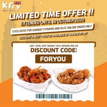 K-Fry-20-OFF-Promo-Code-Limited-Time-Promotion-350x350 - Beverages Food , Restaurant & Pub Kuala Lumpur Promotions & Freebies Selangor 