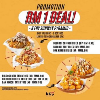 KFry-RM1-Deal-at-Sunway-Pyramid-350x350 - Beverages Food , Restaurant & Pub Promotions & Freebies Selangor 
