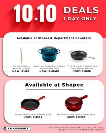 Le-Creuset-10.10-Deals-350x438 - Home & Garden & Tools Johor Kedah Kelantan Kitchenware Kuala Lumpur Melaka Negeri Sembilan Online Store Pahang Penang Perak Perlis Promotions & Freebies Putrajaya Sabah Sarawak Selangor Terengganu 