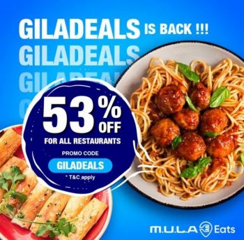 MULA-Eats-53-Off-Promo-350x344 - Beverages Food , Restaurant & Pub Johor Kedah Kelantan Kuala Lumpur Melaka Negeri Sembilan Online Store Pahang Penang Perak Perlis Promotions & Freebies Putrajaya Sabah Sarawak Selangor Terengganu 