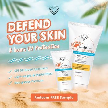 NUViT-Daily-Defender-Sunscreen-Sample-Giveaway-Promo-350x350 - Beauty & Health Johor Kedah Kelantan Kuala Lumpur Melaka Negeri Sembilan Online Store Pahang Penang Perak Perlis Personal Care Promotions & Freebies Putrajaya Sabah Sarawak Selangor Skincare Terengganu 