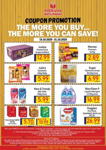 Nirwana-Discount-Coupon-Promotion-at-Batu-Pahat-1-350x495 - Johor Promotions & Freebies Supermarket & Hypermarket 