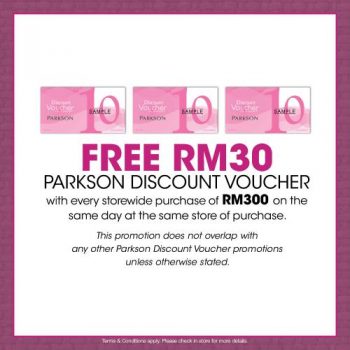 Parkson-Free-Voucher-Promotion-1-1-350x350 - Johor Kedah Kelantan Kuala Lumpur Melaka Negeri Sembilan Pahang Penang Perak Perlis Promotions & Freebies Putrajaya Sabah Sarawak Selangor Supermarket & Hypermarket Terengganu 