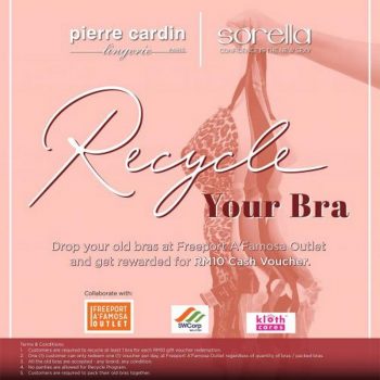 Pierre-Cardin-Lingerie-Sorella-Recycle-Old-Bra-Free-Voucher-Promotion-at-Freeport-AFamosa-350x350 - Fashion Accessories Fashion Lifestyle & Department Store Lingerie Melaka Promotions & Freebies 