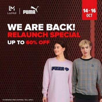 Puma-Re-launch-Sale-at-Lazada-350x350 - Apparels Fashion Accessories Fashion Lifestyle & Department Store Footwear Johor Kedah Kelantan Kuala Lumpur Malaysia Sales Melaka Negeri Sembilan Online Store Pahang Penang Perak Perlis Putrajaya Sabah Sarawak Selangor Terengganu 